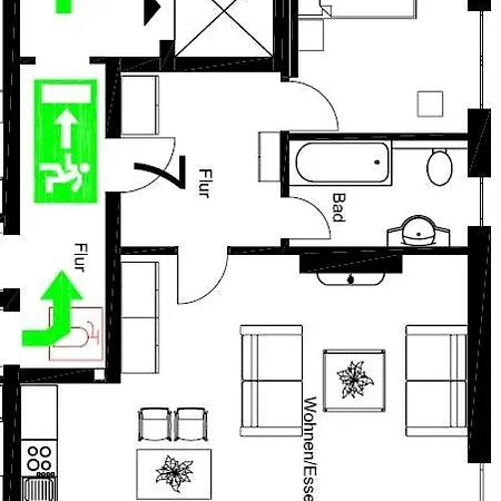 Apartmenthaus Kleiner Falke شقة *